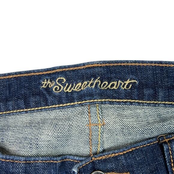 Old Navy The Sweetheart Y2K Curvy Mid Rise Bootcut Jeans Dark Wash 8 Long - Picture 5 of 6